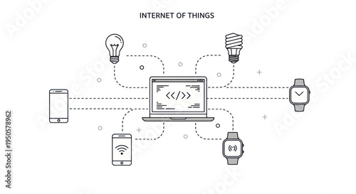 Internet of Things Devices Connected.