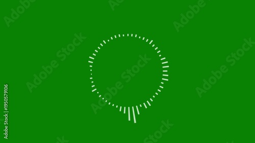 White green audio waveform spectrum animation, abstract sound visualizer equalizer lines, digital music frequency wave, voice record visualization seamless loop backgrounds