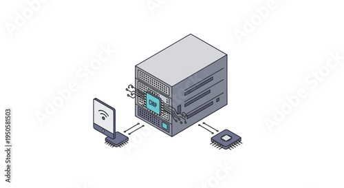 Server Computer System Network.