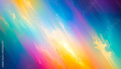 Abstract colorful gradient background with vibrant hues and dynamic composition