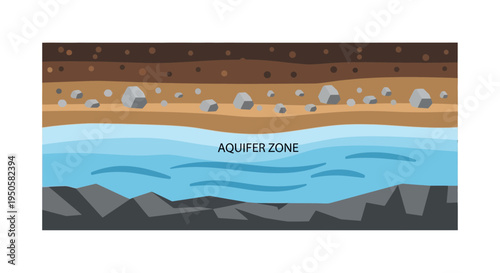 Aquifer Zone Cross Section.