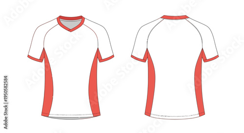 White T Shirt Template.