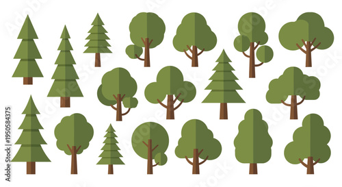 Collection of Various Trees.