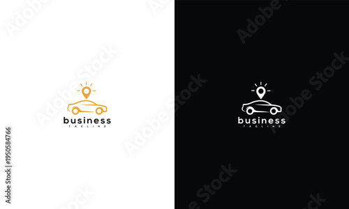 Smart Car Location Business Logo for Mobility  Transport Solutions.