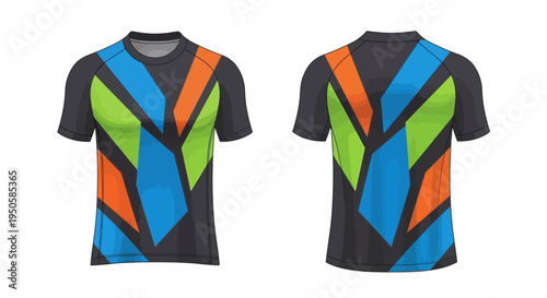 Colorful T Shirt Design.