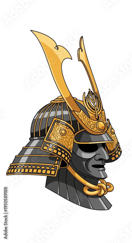 Samurai Helmet Kabuto Warrior Armor Traditional Japanese Warrior Helmet