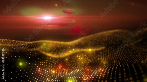 
Hot glamorous sparks fall on virtual fantastic waves of energy.

