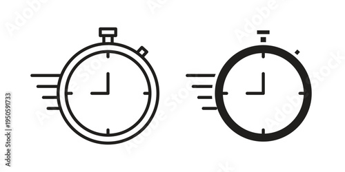 Express icon concept. Glyph and line vector illustrations on white background