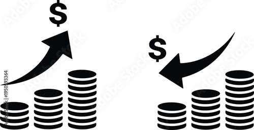 Financial transactions and money exchange illustration