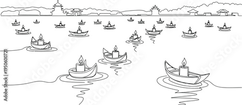 boats on water, city skyline