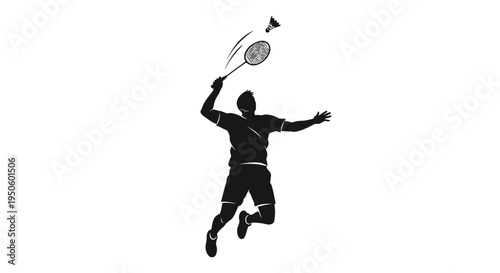 Man playing tennis with racket.