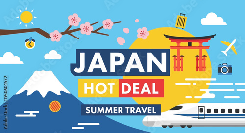 Japan Summer Travel Hot Deal: Mount Fuji, Bullet Train, Torii Gate, Cherry Blossoms