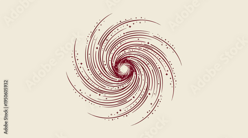 Abstract swirling vortex design with dynamic lines and central focus.