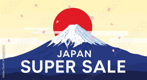 Japan Super Sale: Mount Fuji Sunrise with Cherry Blossoms