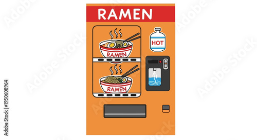 Ramen Vending Machine: Hot Noodle Soup Dispenser