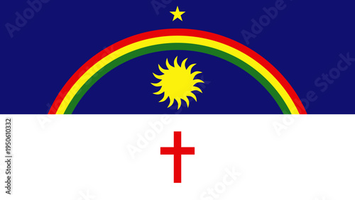 Pernambuco State Flag Vector Illustration Graphic