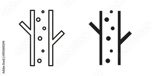 Blood vessel icon illustration for web design. filled flat icons