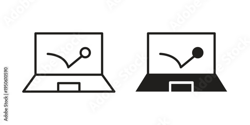 Bounce rate icon illustration for web design. filled flat icons