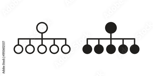 classification icon illustration for web design. filled flat icons