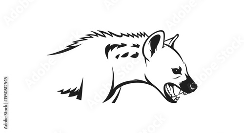 angry honey badger head