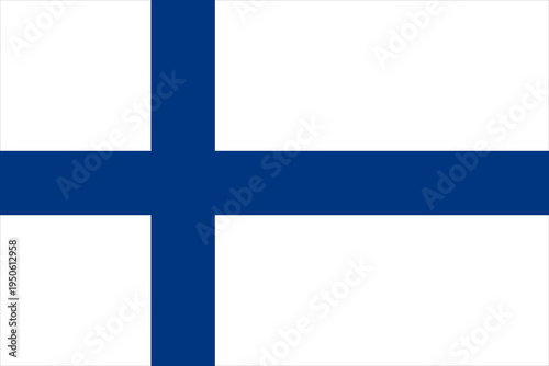 Wallpaper Mural flag of finland. A high-resolution, realistic digital image of the national flag of Finland. Torontodigital.ca