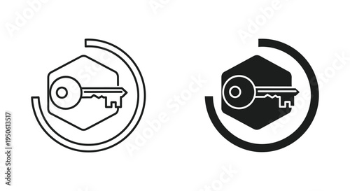 Key Security Icon Access Solution
