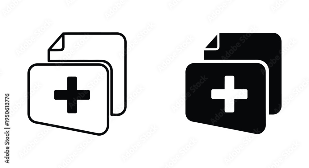 Obraz premium Document Add Icon Commercial