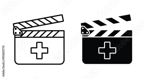 Medical Film Slate Production Icon