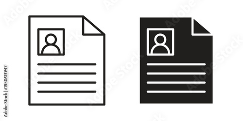 Criminal record icon illustration for web design. filled flat icons