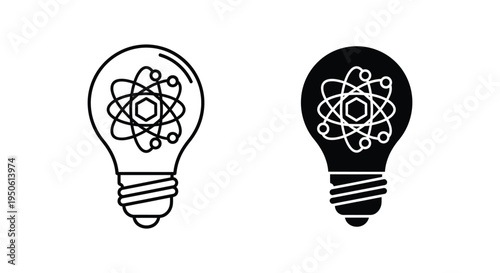 Lightbulb Atom Idea Concept Business