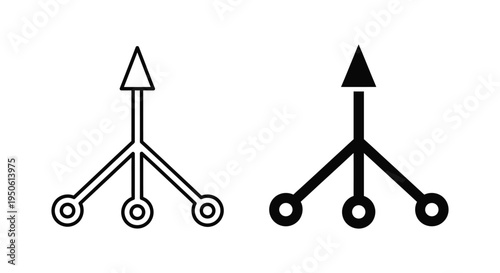 Merge Arrows Concept Growth Business