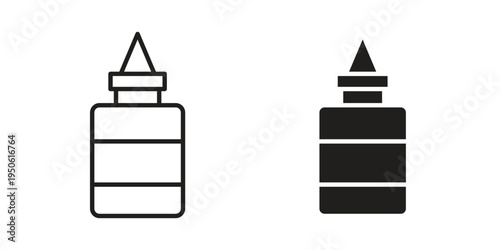 Glue icon illustration for web design. filled flat icons