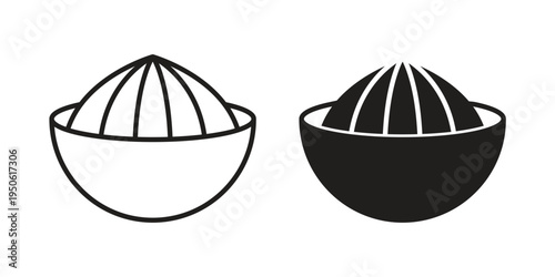 Hand Juicer icon illustration for web design. filled flat icons