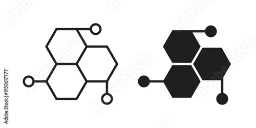 Hormones icon illustration for web design. filled flat icons