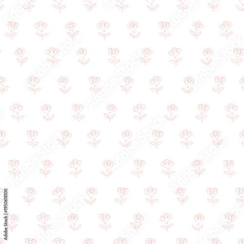 Floral seamless pattern. Flower background. Flourish garden texture with flow...
