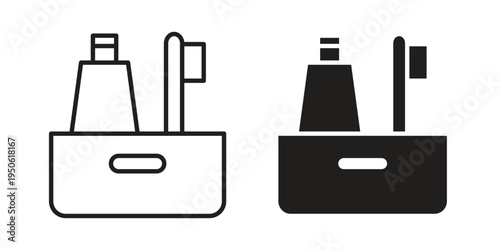 hygiene kit icon illustration for web design. filled flat icons