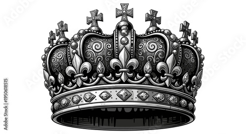 crown isolated on white background