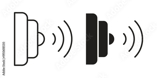 Infrared icon illustration for web design. filled flat icons