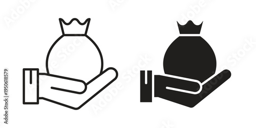Inheritance law icon illustration for web design. filled flat icons