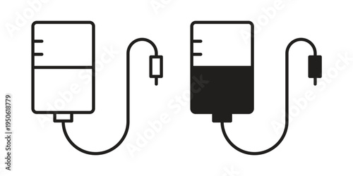 Intravenous icon illustration for web design. filled flat icons