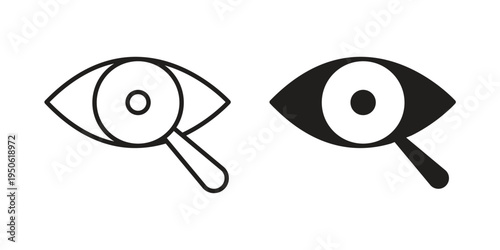 Investigation icon illustration for web design. filled flat icons