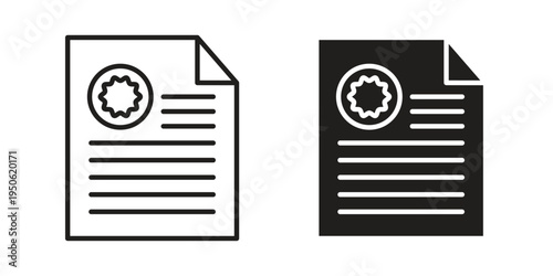 License icon illustration for web design. filled flat icons