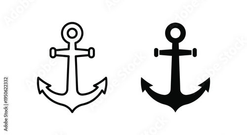 Anchor Marine Symbol Vector Commercial