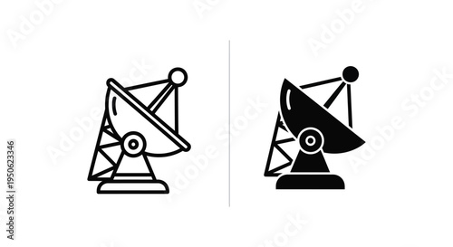 Satellite Dish Communication Technology Data Transfer