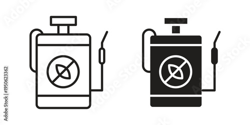 Pesticide icon illustration for web design. filled flat icons