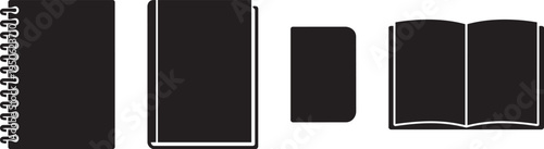 Abstract geometric composition of dark gray rectangles and squares with subtle shading and outlines