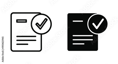 Document Checkmark Confirmation Agreement Approval