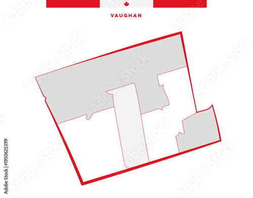 Vaughan, Canada - Municipalities of Ontario - Administrative map