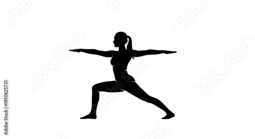 yoga pose silhouette woman