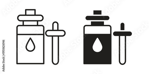 Serum icon illustration for web design. filled flat icons